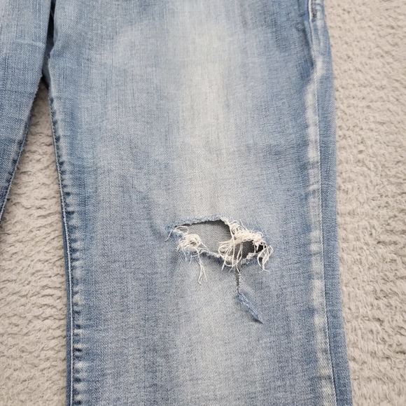 Rock & Republic Jeans Womens 12 Blue Denim Distressed Indee Thrashed Grunge - Picture 9 of 16